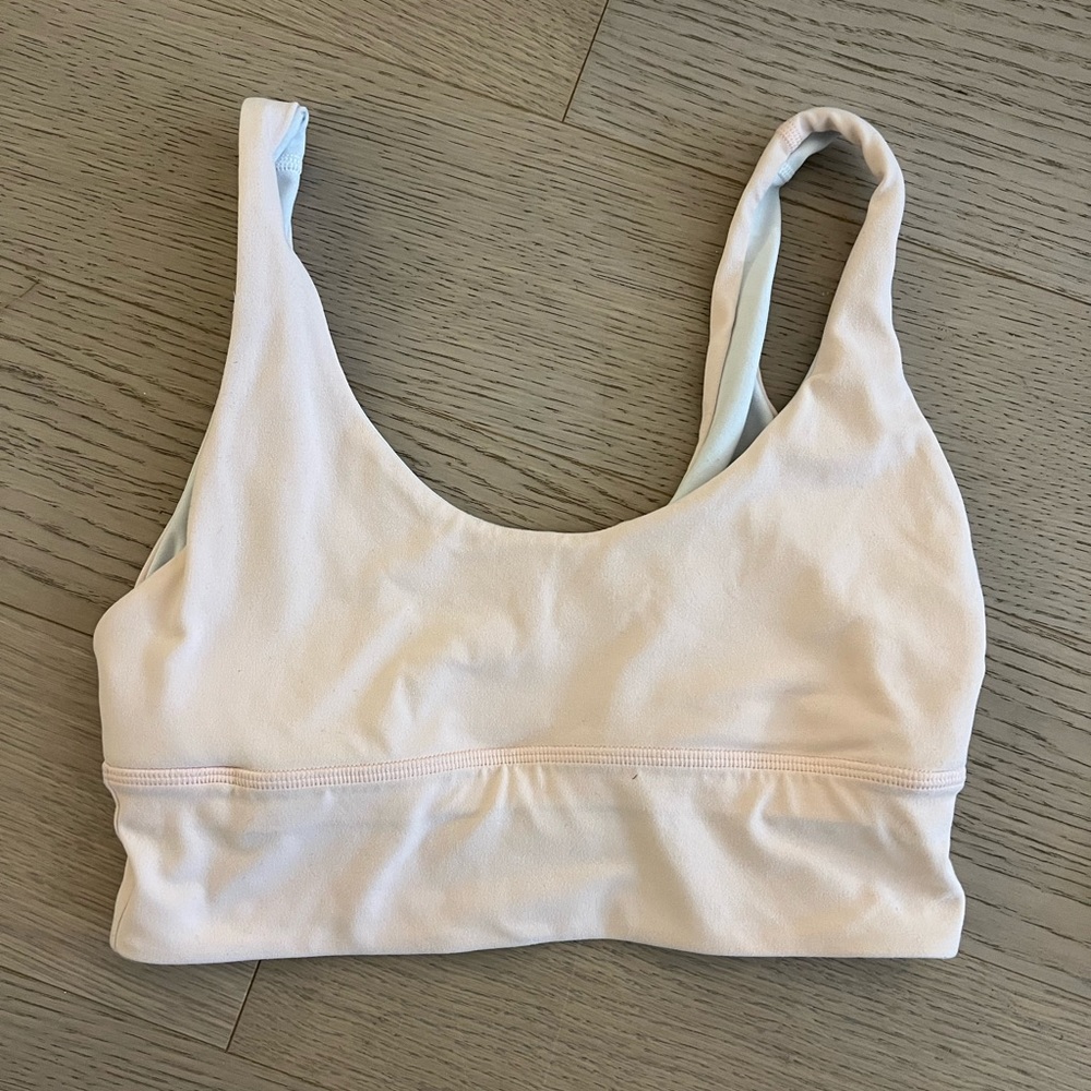 Reversible lululemon align pink and white bra — size 6